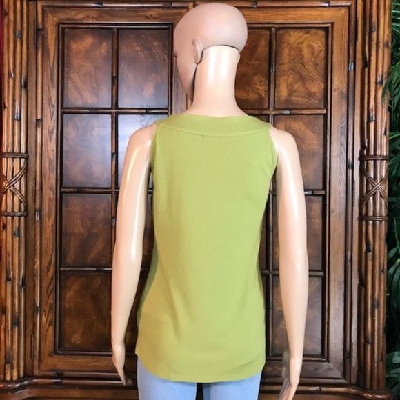 Anne Klein Roman Citrine Matte Bronze Sequin Pima Cotton/Modal Swing Tank - Picture 2 of 11